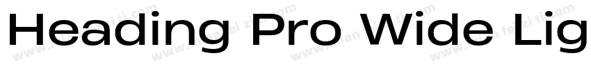 Heading Pro Wide Lig字体转换